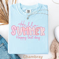 Comfort Colors Last Day School Hello Summer Teacher Tee End School Year School Teacher