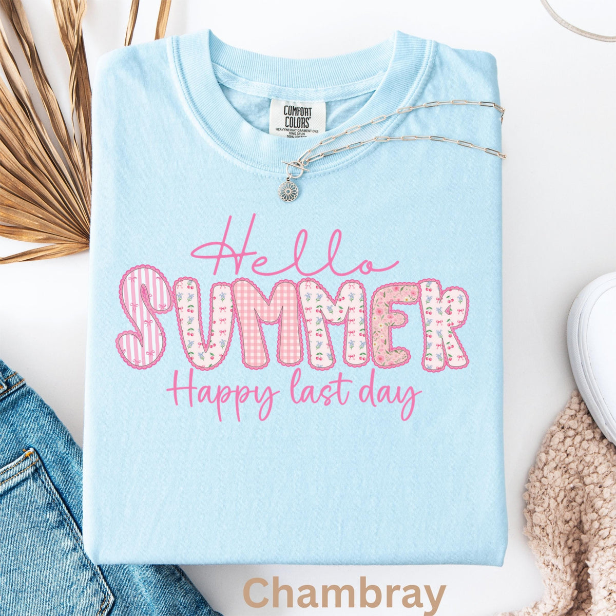 Comfort Colors Last Day School Hello Summer Teacher Tee End School Year School Teacher