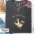 Comfort Colors Pride Goose Lgbt Rainbow Off Proud Gay Pride Lesbian Lgbtq Tee Goose