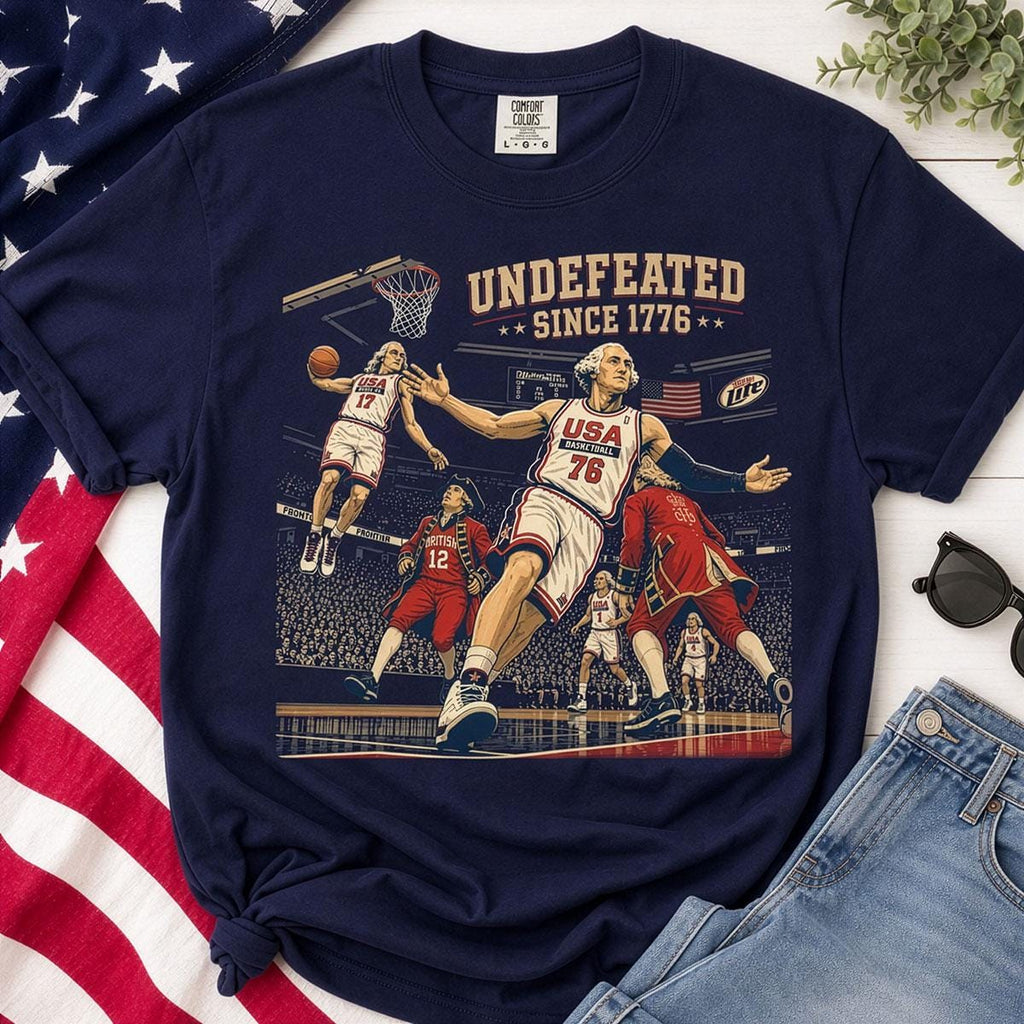 Comfort Colors 4th July Tee Undefeated America Founding Fathers Usa Meme Fourth July Independence Day