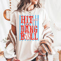 Hit Dang Ball Comfort Colors Baseball Lover Sports Mom Tee Baseball Game Baseball Tailgating Baseball Game