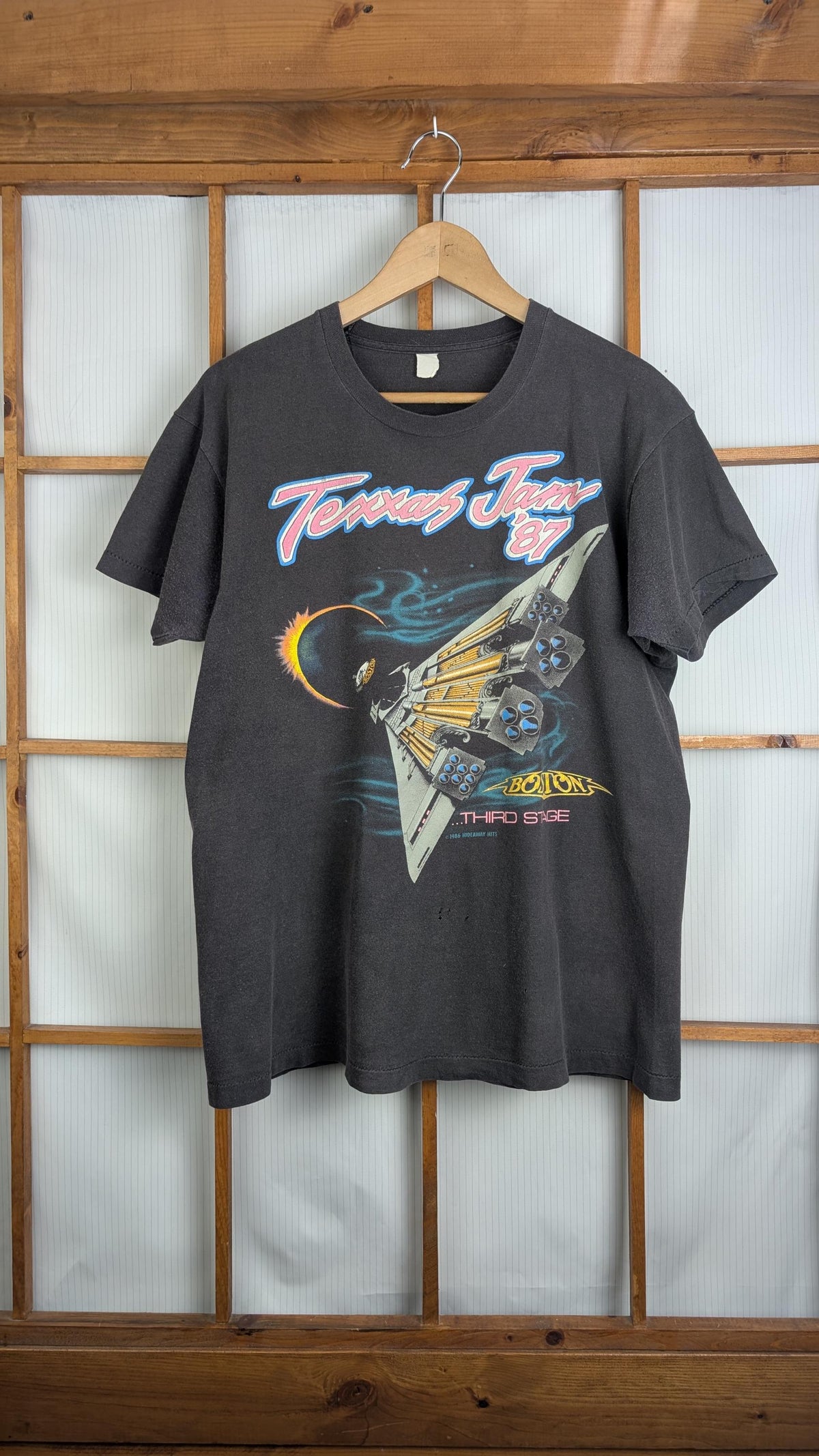 Vintage 1987 Texas Jam Festival Concert Band Tee Small Medium