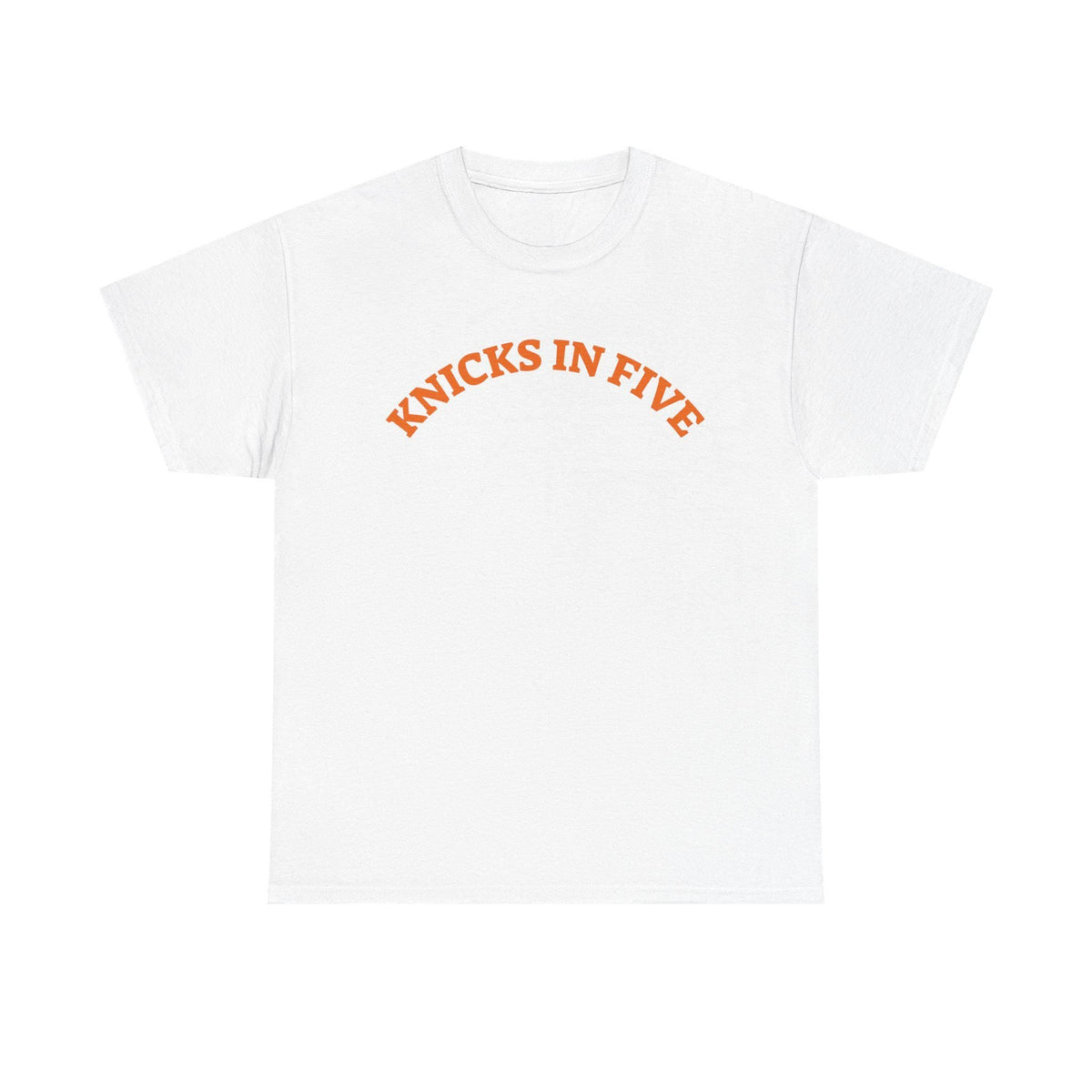 Knicks Five Basketball Fan Tee York Knicks Slogan Unisex