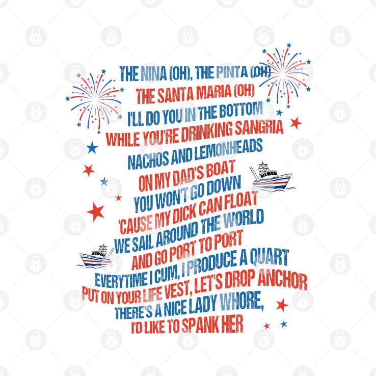 On The Fourth Of July Boats Hoes & Freedom Step Brothers Movie Lyrics Funny 4th Of July T Shirt