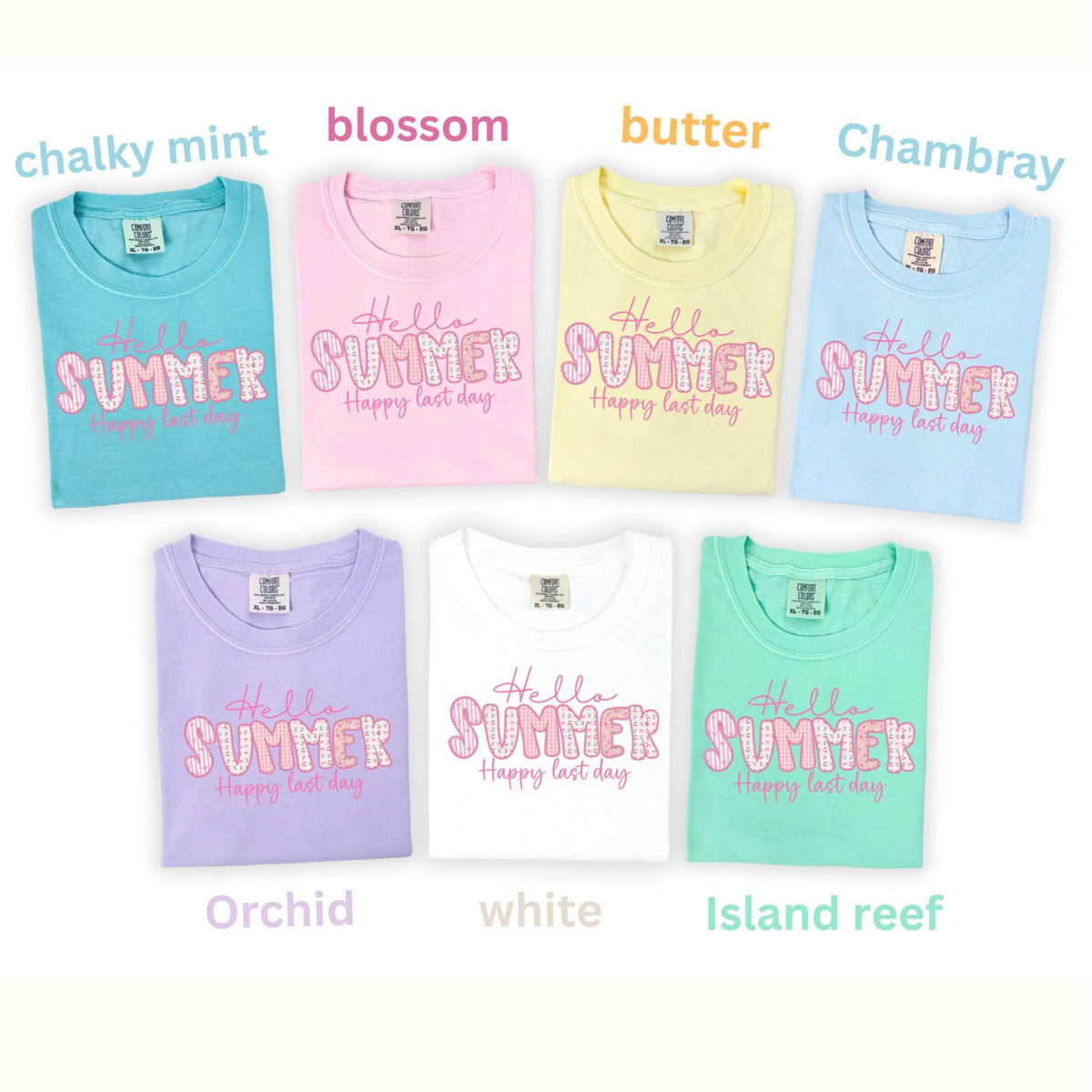 Comfort Colors Last Day School Hello Summer Teacher Tee End School Year School Teacher