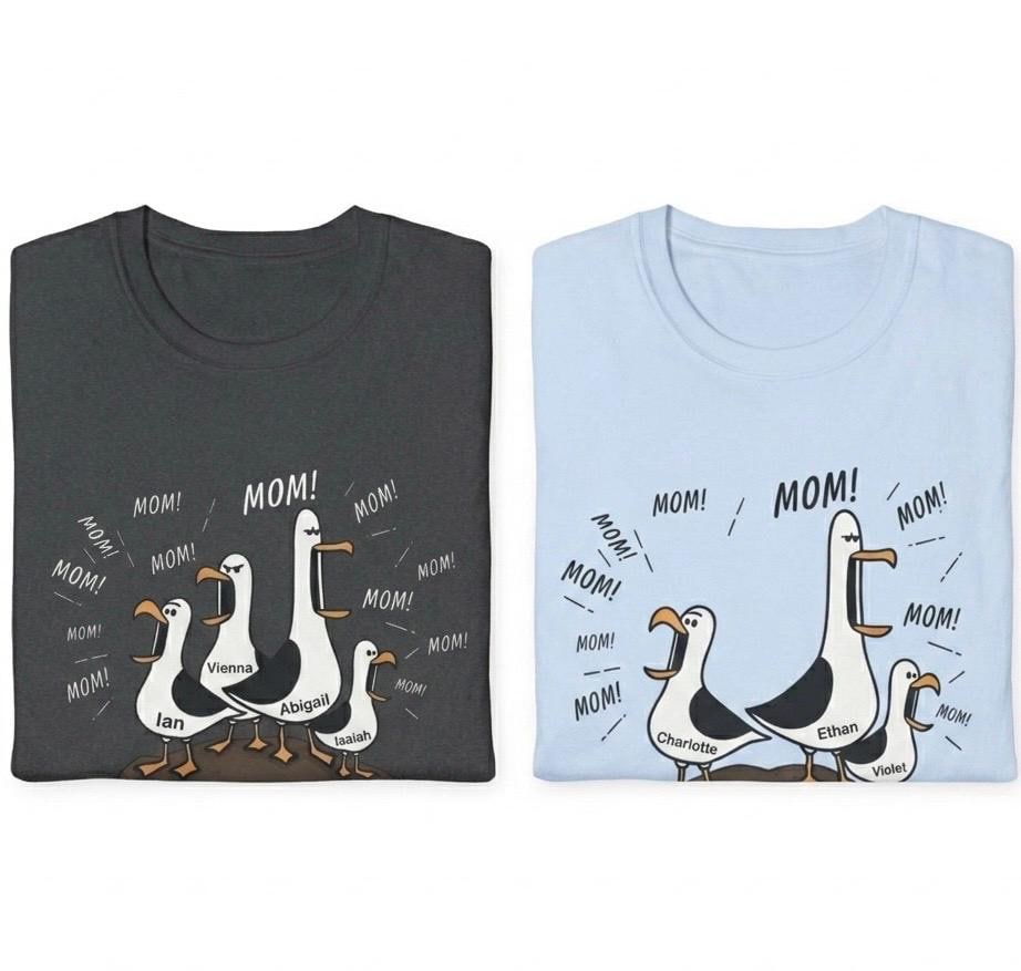 Seagull Mom Island Chaos Expressive Birds Unisex