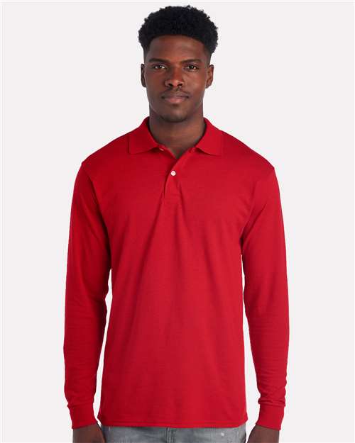 JERZEES Men's Dri-Power® Long Sleeve Polo
