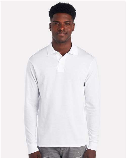 JERZEES Men's Dri-Power® Long Sleeve Polo