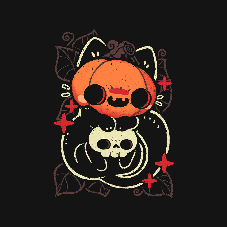 Cute Pumpkin Head Cat