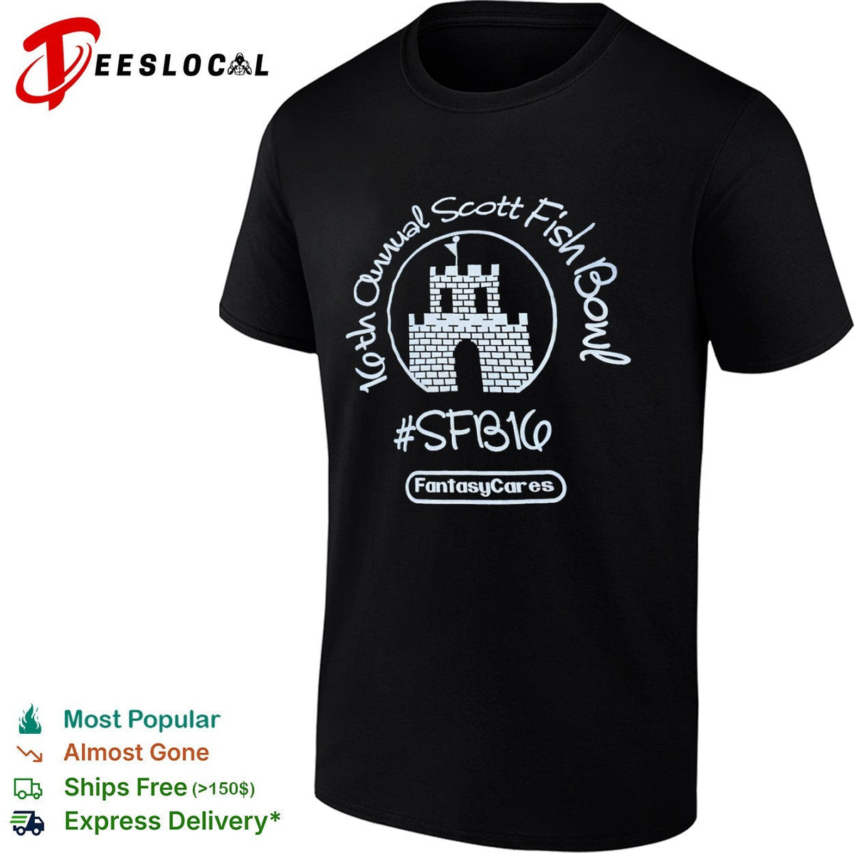 16th Annual Scott Fish Bowl SFB16 FantasyCares Castle shirt Unisex