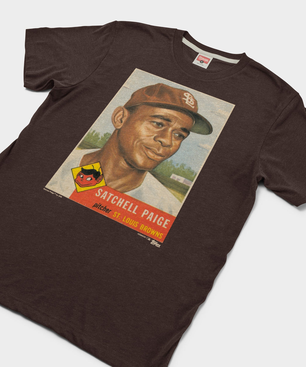 1953 Topps Baseball Satchel Paige Browns Unisex