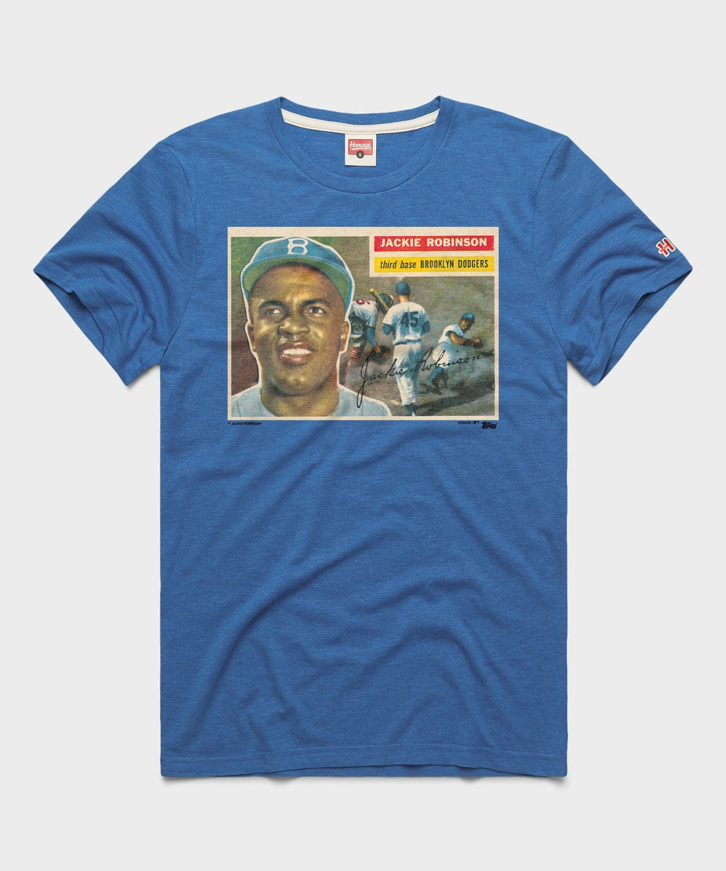 1956 Topps Baseball Jackie Robinson Dodgers Unisex