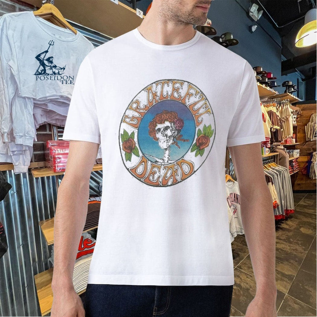 1970s Grateful Dead Bertha Skull Roses Unisex