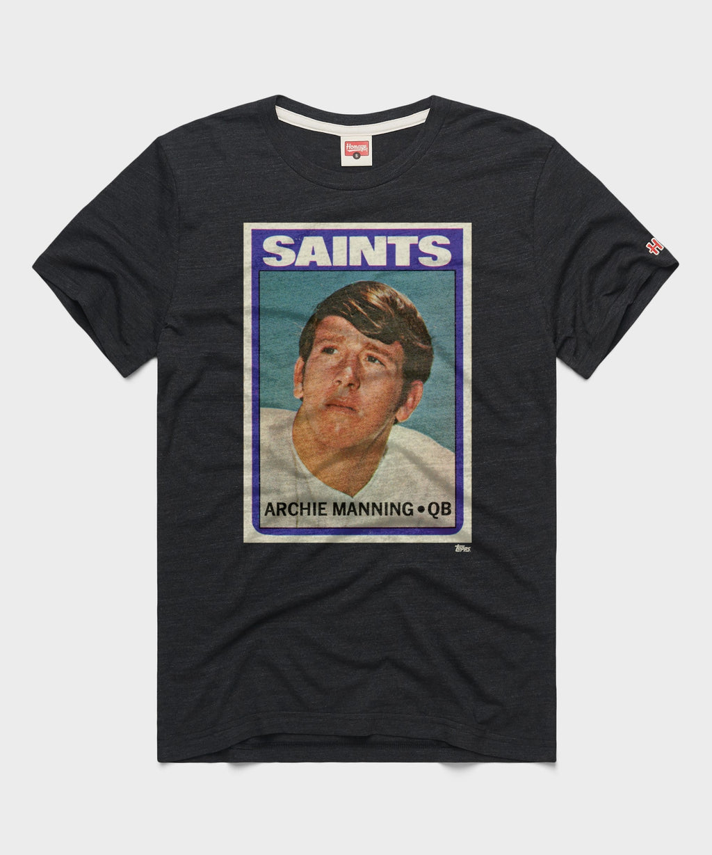 1972 Topps Football Archie Manning Saints Unisex
