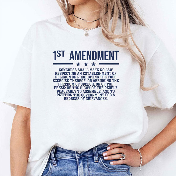 1st Amendment US Constitution Patriot T Shirt Unisex