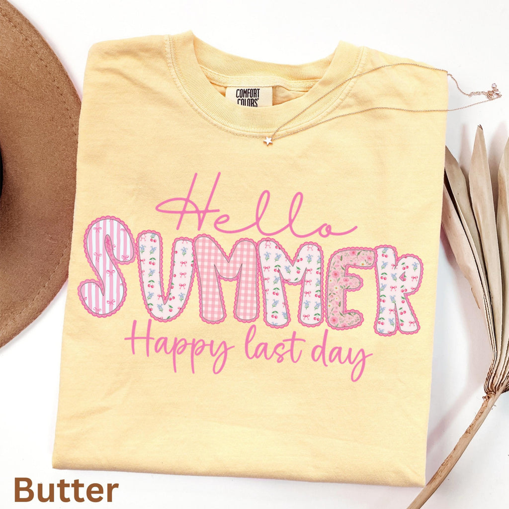 Comfort Colors Last Day School Hello Summer Teacher Tee End School Year School Teacher