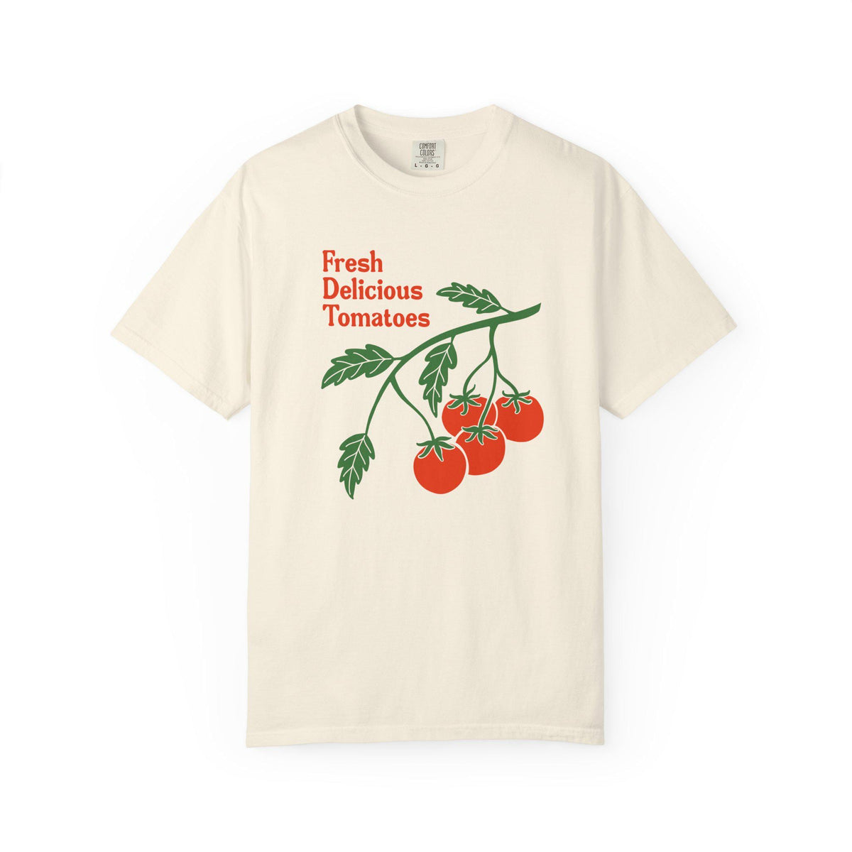 Fresh Delicious Tomatoes Tomato Vine Red Green Produce Tee Fdt