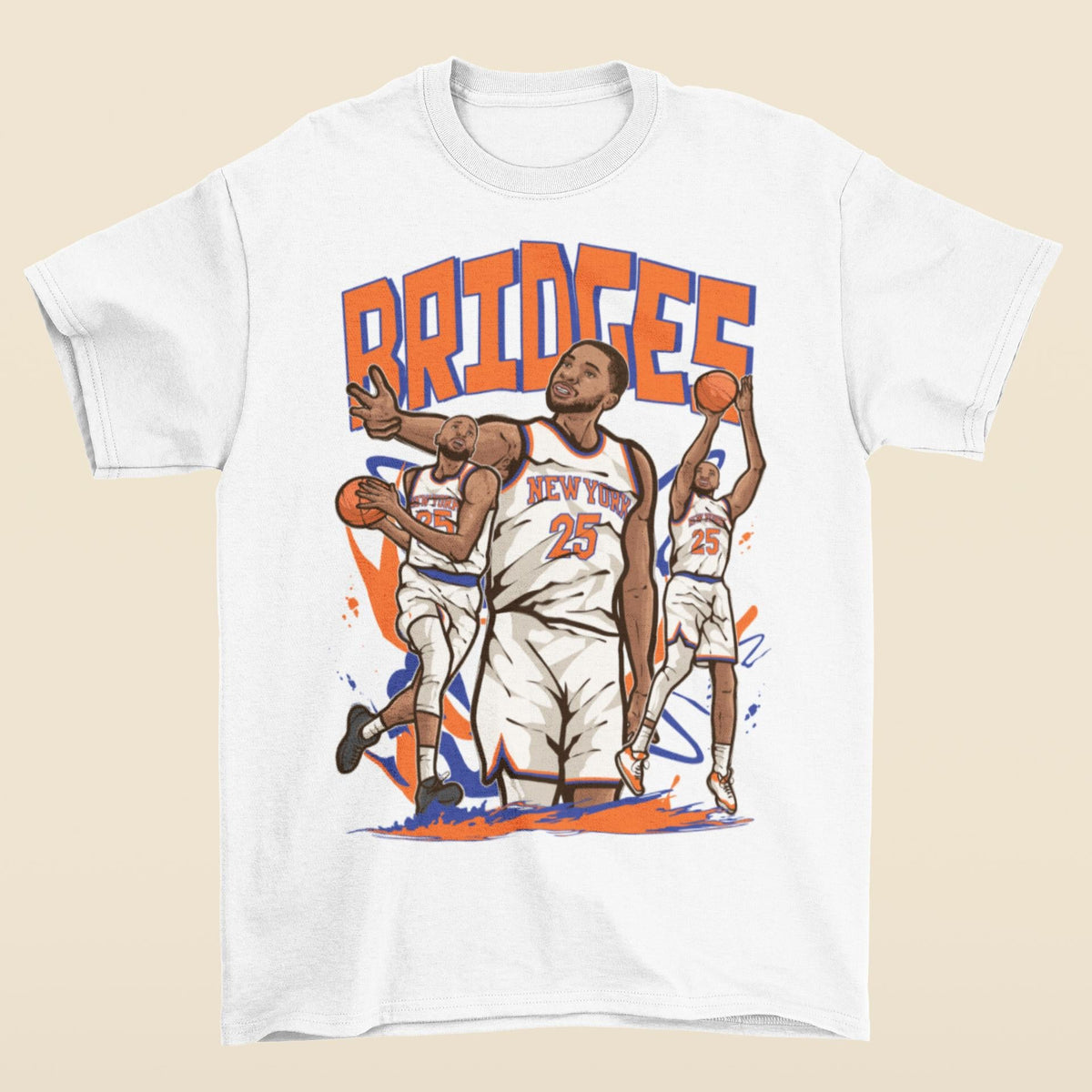 Mikal Bridges Cartoon York Basketball Unisex