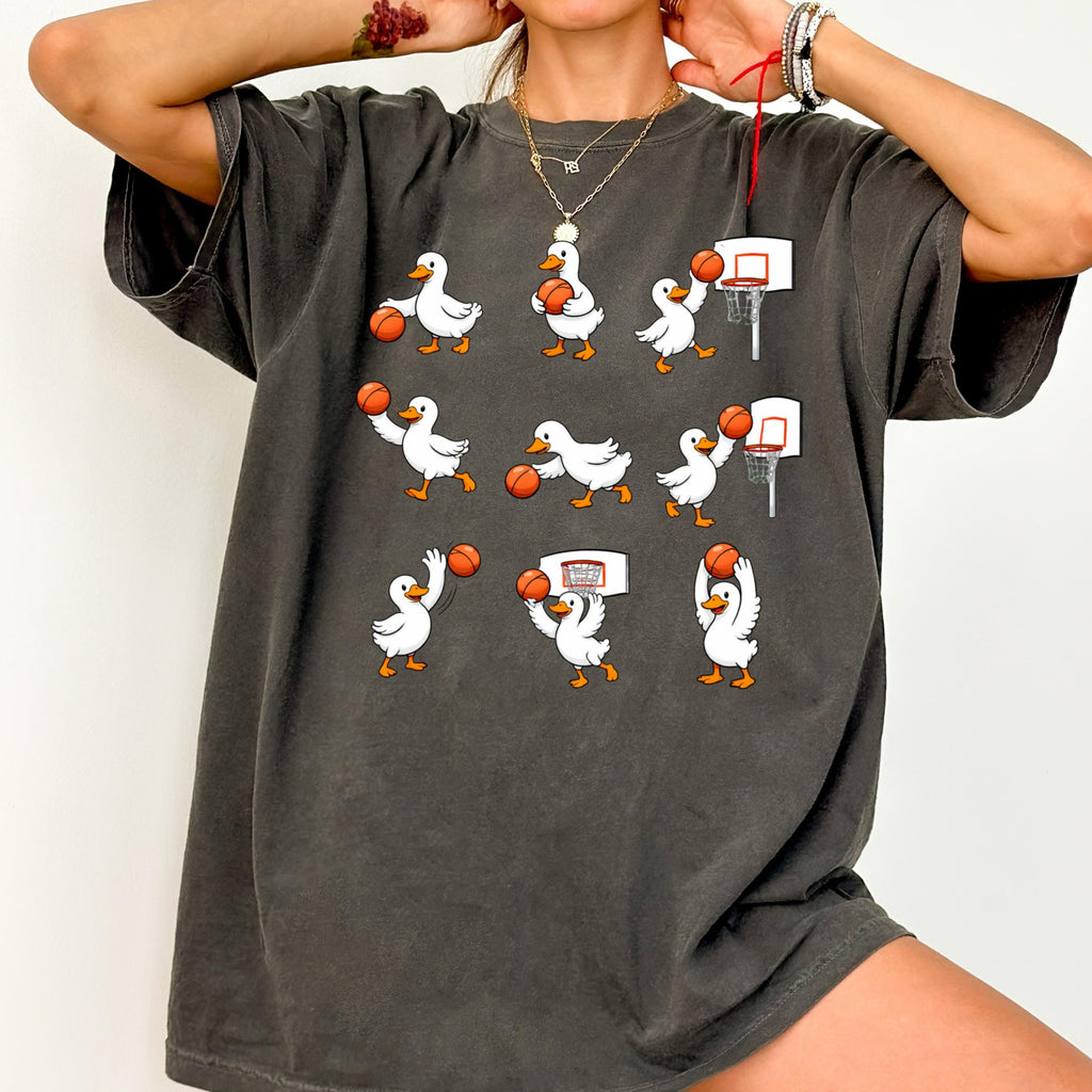 Goose Basketball Comfort Colors Basketball Tee Basketball Player Sports Goose Basketball Lover Tee