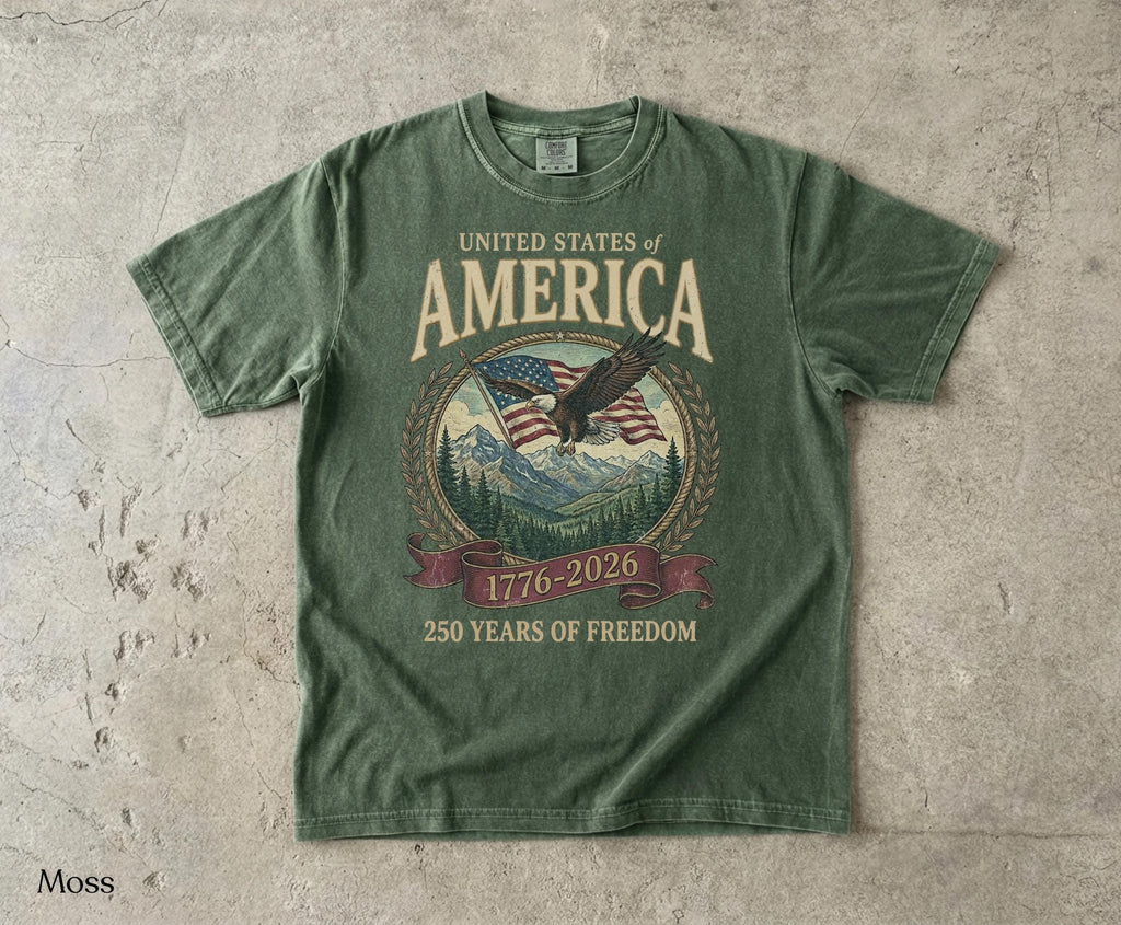 America 250th Anniversary 90s Comfort Colors Y2k Oversized Patriotic Usa Streetwear
