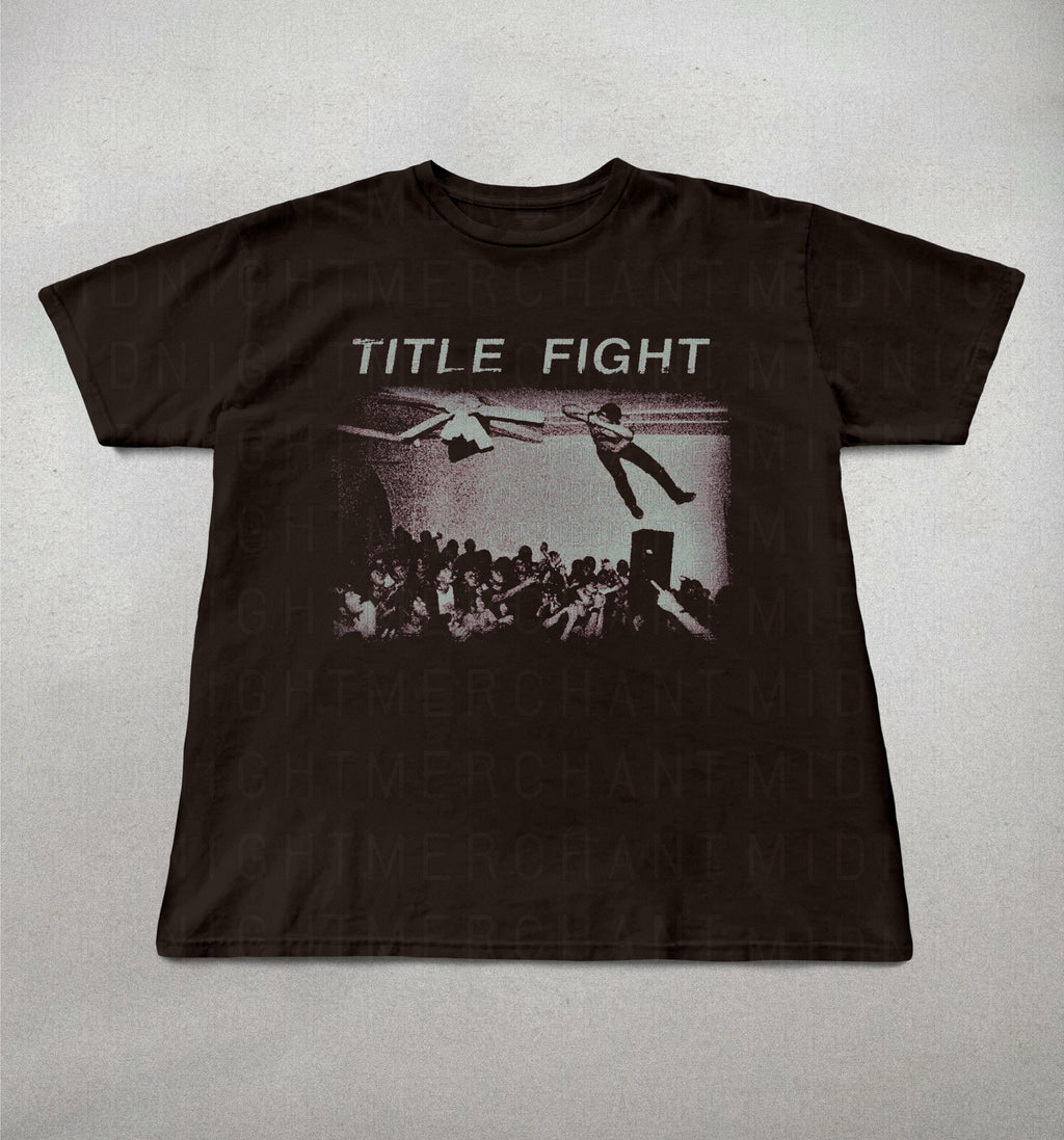 Title Fight Ceiling Fan Shoegaze Band Tees Gothic Grunge Retro Indie Band Tees