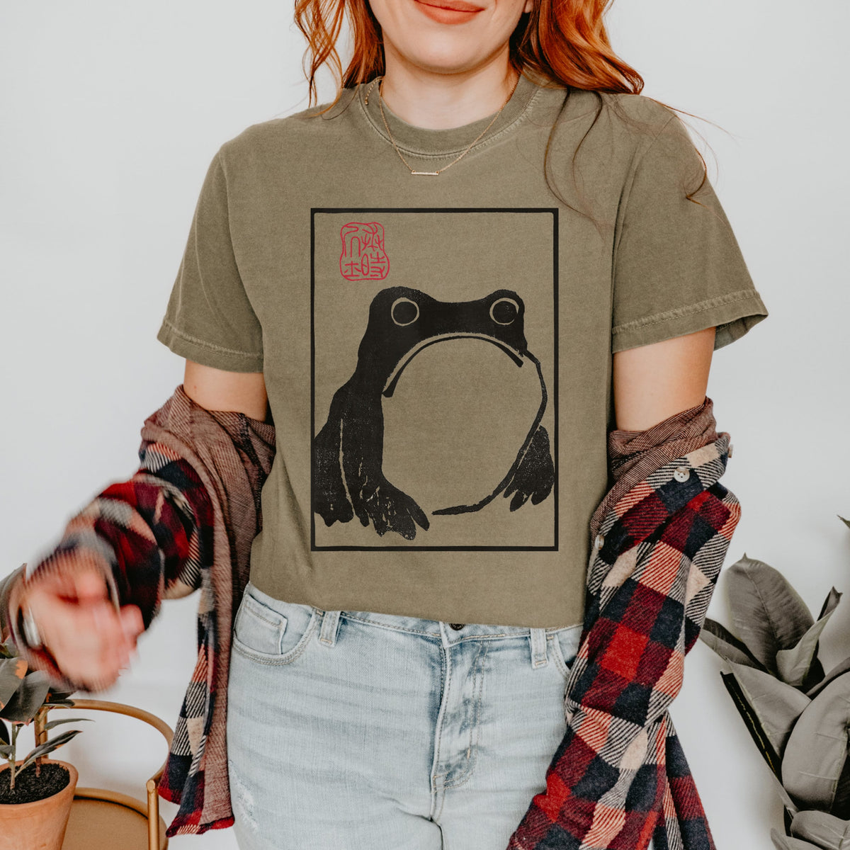 Ukiyo-E Frog Organic Japanese Art Tee Unisex