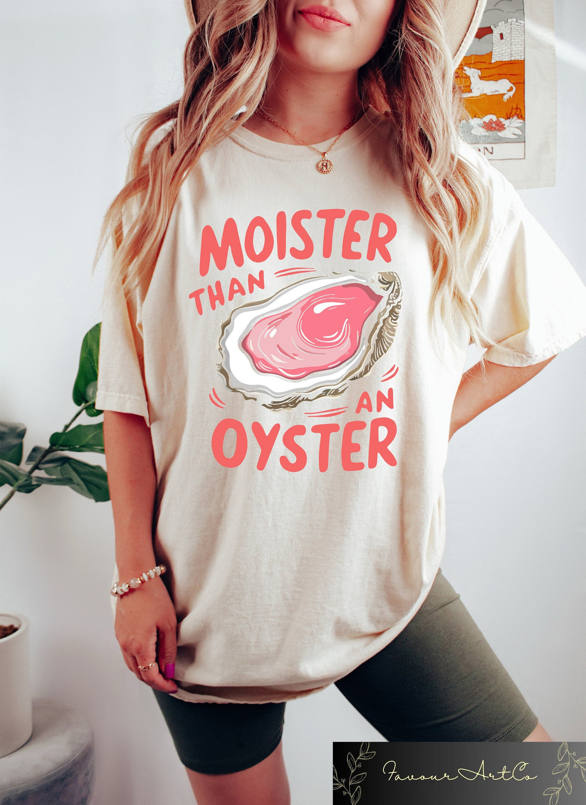 Moister Oyster Retro Humor Casual Unisex