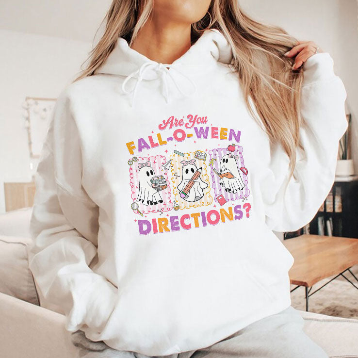 Are You Fall-O-Ween Directions Halloween Fall Teacher T Shirt Unisex