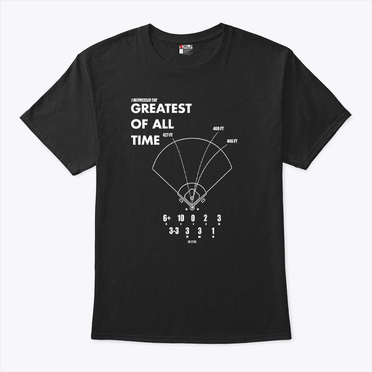 The GOAT Performance LA Baseball I Witnessed The Greatest Of All Time T Shirt Unisex