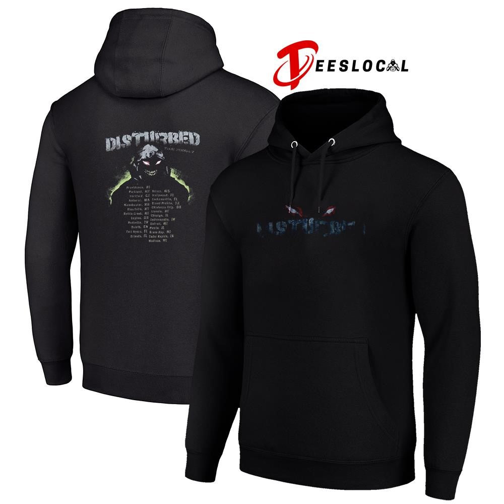 2006 Disturbed tour locations graphic shirt Unisex