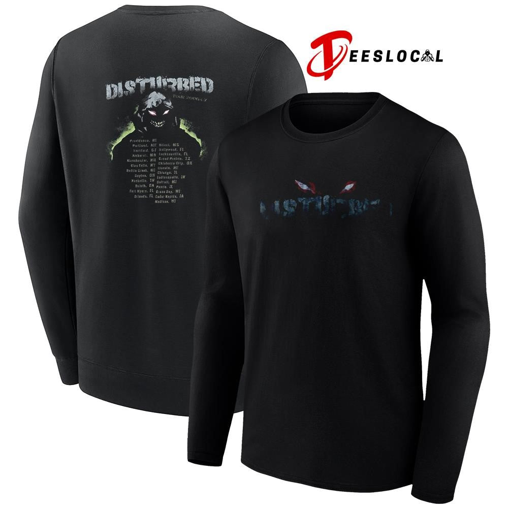 2006 Disturbed tour locations graphic shirt Unisex