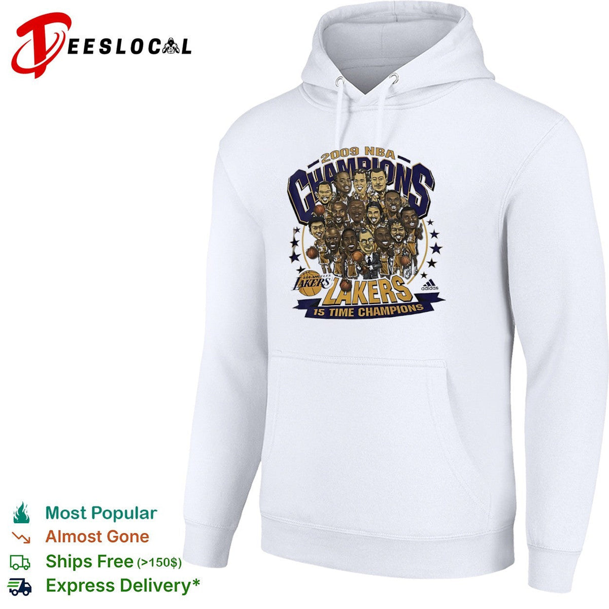 2009 NBA Champions Los Angeles Lakers 15 Time Champions shirt Unisex