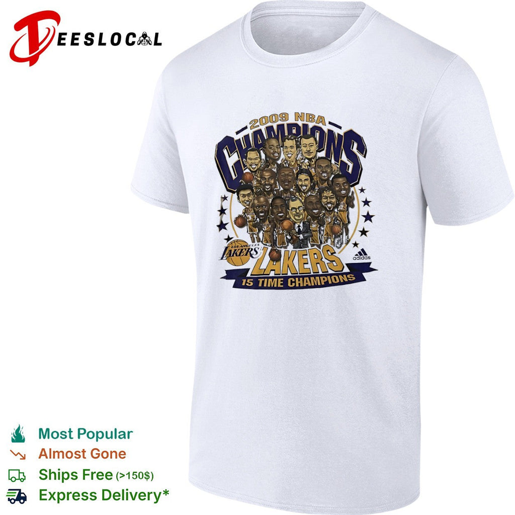 2009 NBA Champions Los Angeles Lakers 15 Time Champions shirt Unisex