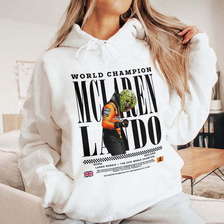 2025 World Champion Lando Norris McLaren T Shirt Unisex