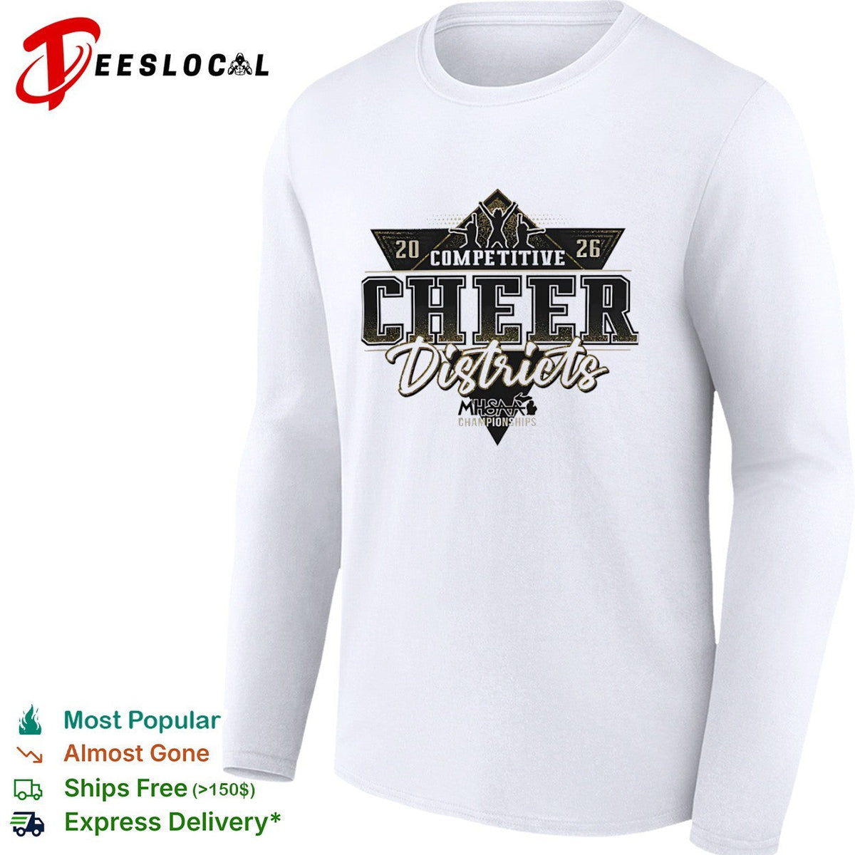 2026 Competitive Cheer Districts MHSAA Championships shirt Unisex