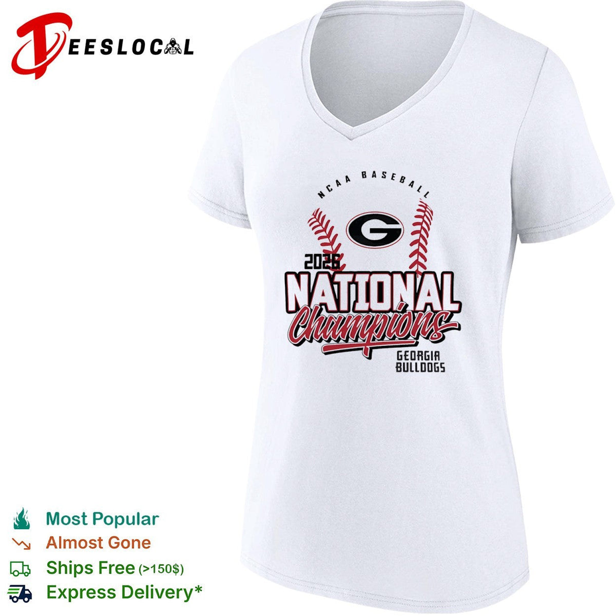 2026 Georgia Bulldogs NCAA Baseball National Champions Georgia Bulldogs shirt Unisex