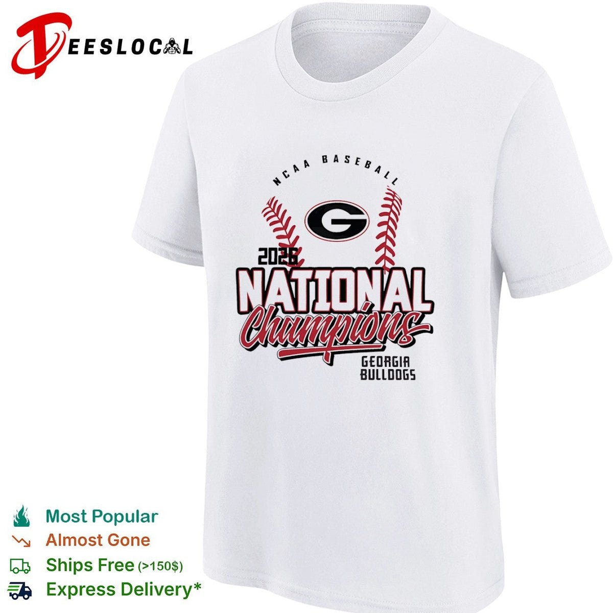 2026 Georgia Bulldogs NCAA Baseball National Champions Georgia Bulldogs shirt Unisex
