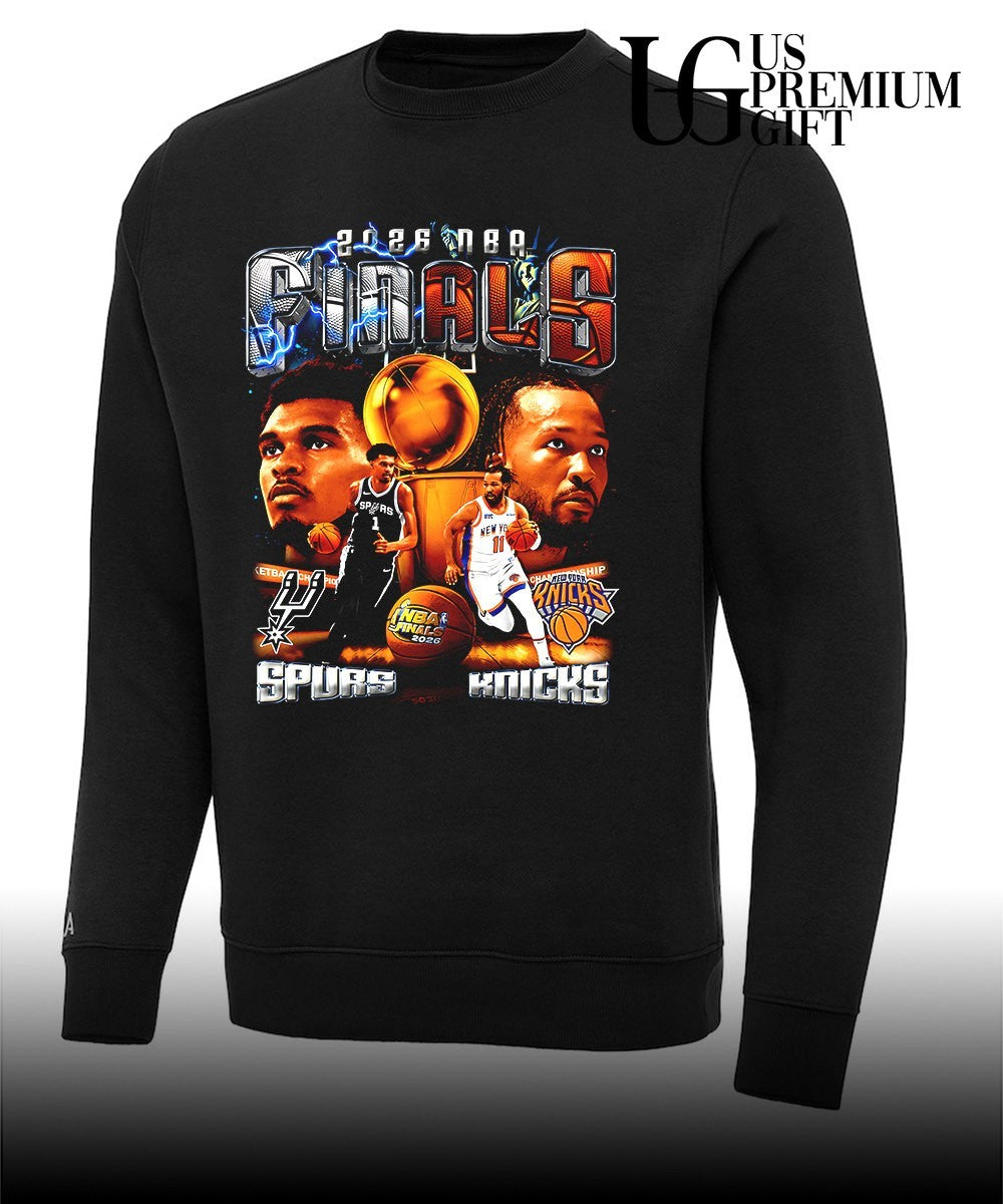 2026 NBA Finals Victor Wembanyama Spurs and Jalen Brunson Knicks basketball shirt Unisex