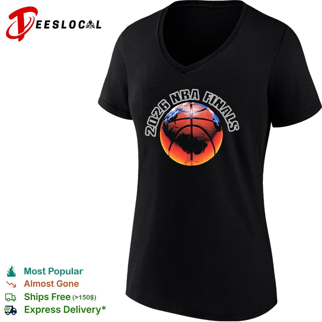 2026 NBA Finals basketball globe world shirt Unisex