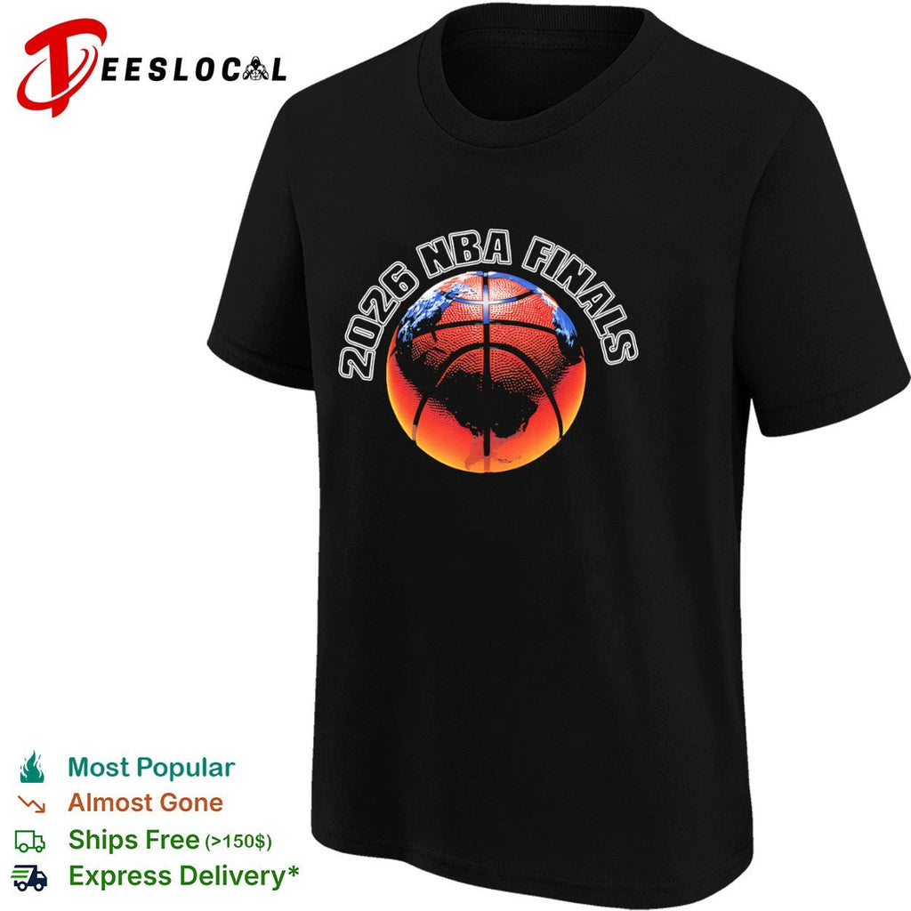 2026 NBA Finals basketball globe world shirt Unisex