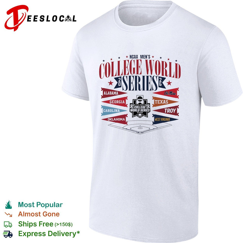 2026 NCAA College World Series Alabama Georgia Carolina Oklahoma Ole Miss shirt Unisex