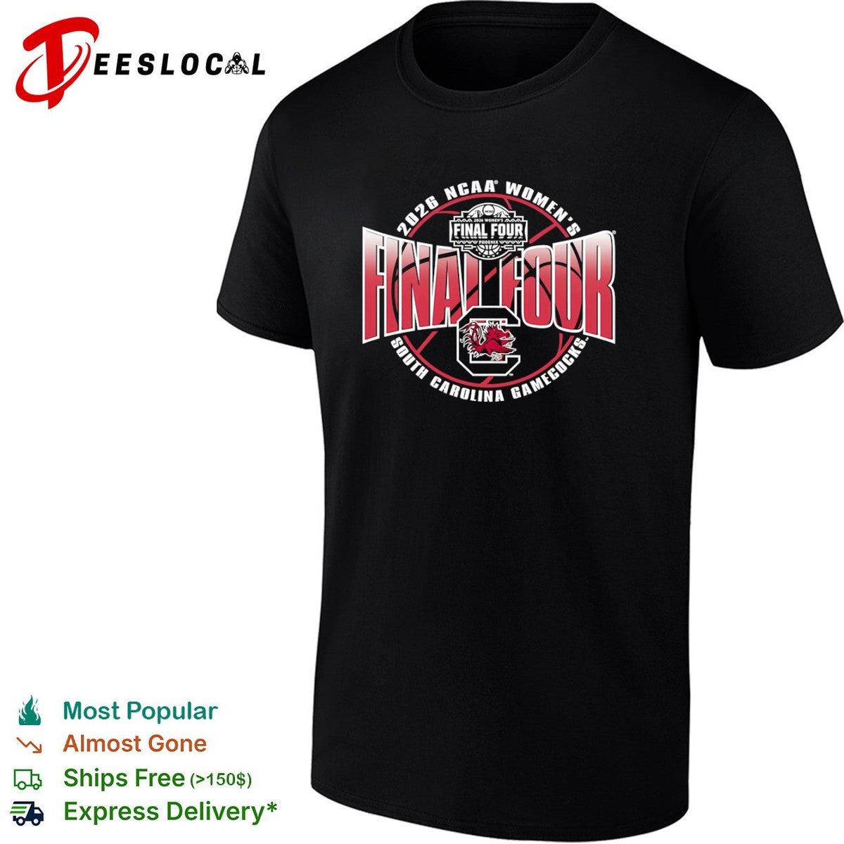 2026 NCAA Final Four South Carolina Gamecocks Phoenix Basketball Tournament shirt Unisex