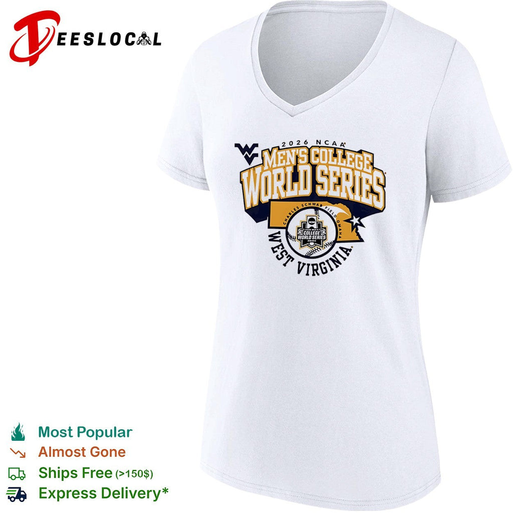 2026 NCAA Men’s College World Series West Virginia Mountaineers Omaha baseball shirt Unisex