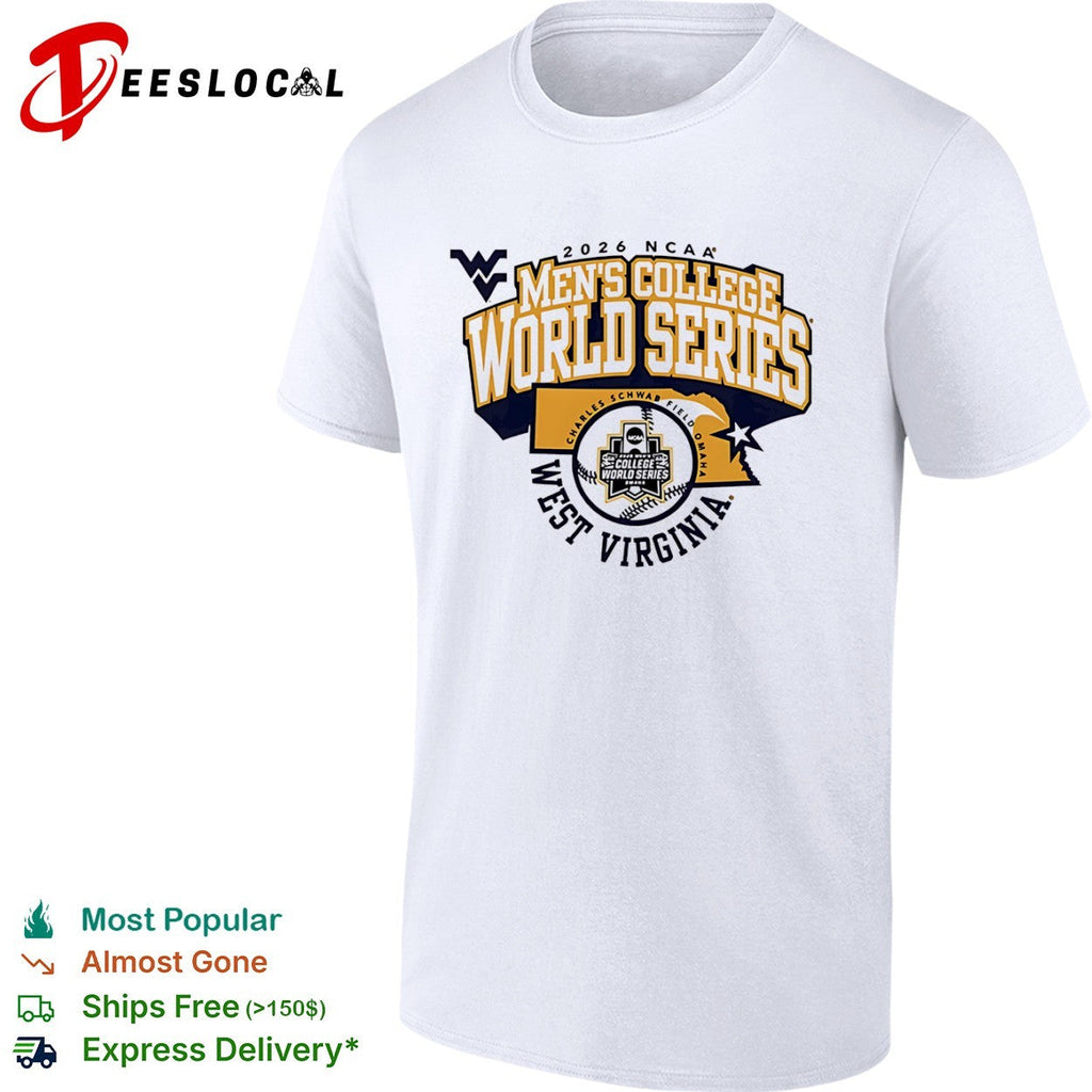 2026 NCAA Men’s College World Series West Virginia Mountaineers Omaha baseball shirt Unisex