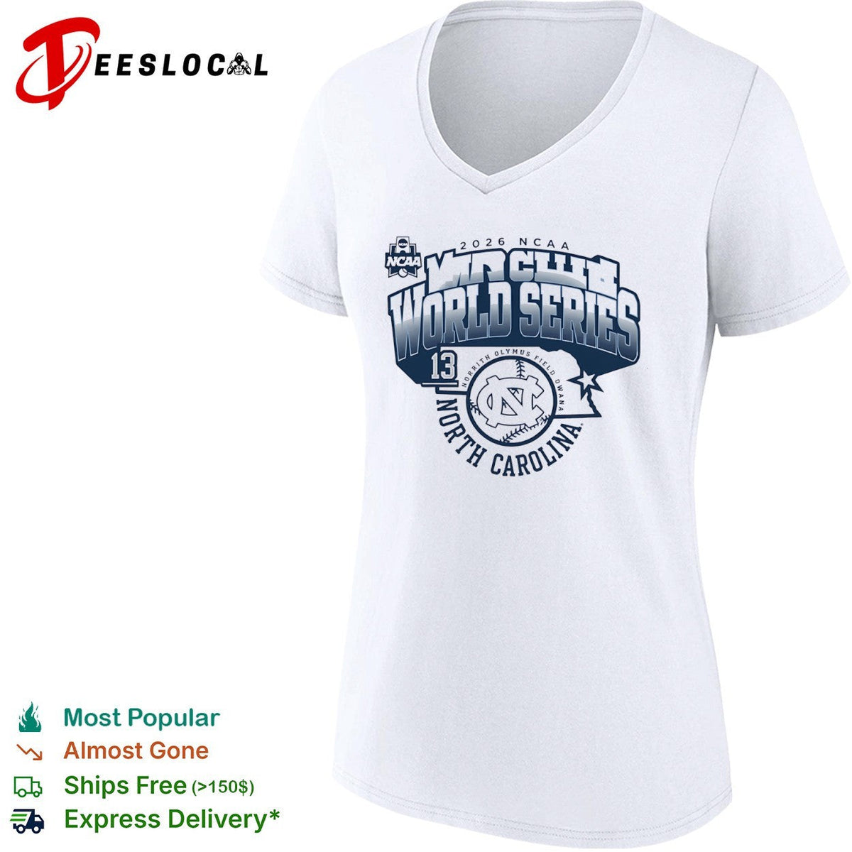 2026 NCAA World Series North Carolina Tar Heels Norrith Olymus Field Owana shirt Unisex