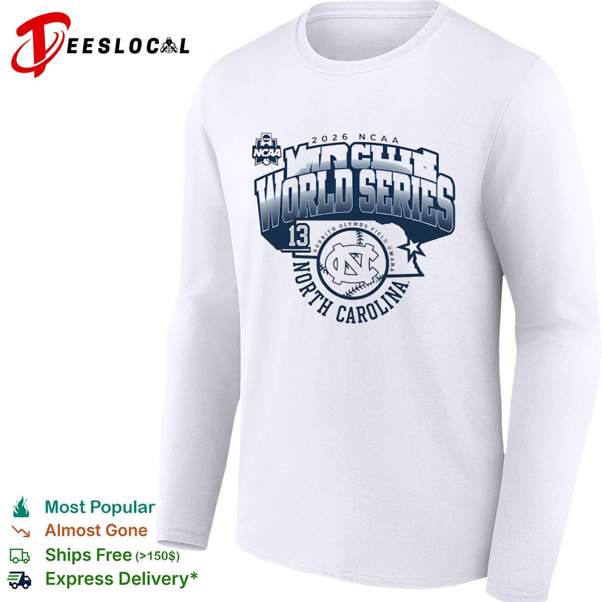 2026 NCAA World Series North Carolina Tar Heels Norrith Olymus Field Owana shirt Unisex