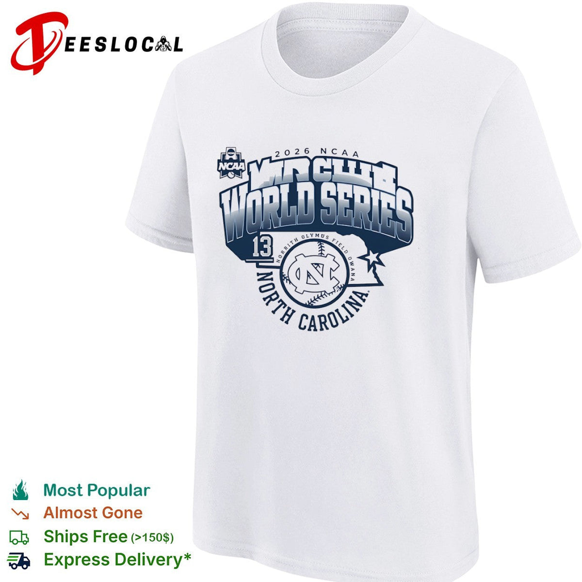 2026 NCAA World Series North Carolina Tar Heels Norrith Olymus Field Owana shirt Unisex