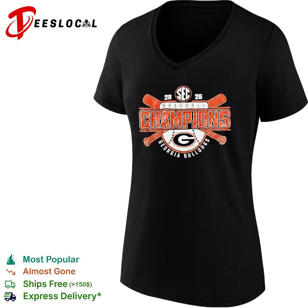 2026 SEC Baseball Champions Georgia Bulldogs shirt Unisex