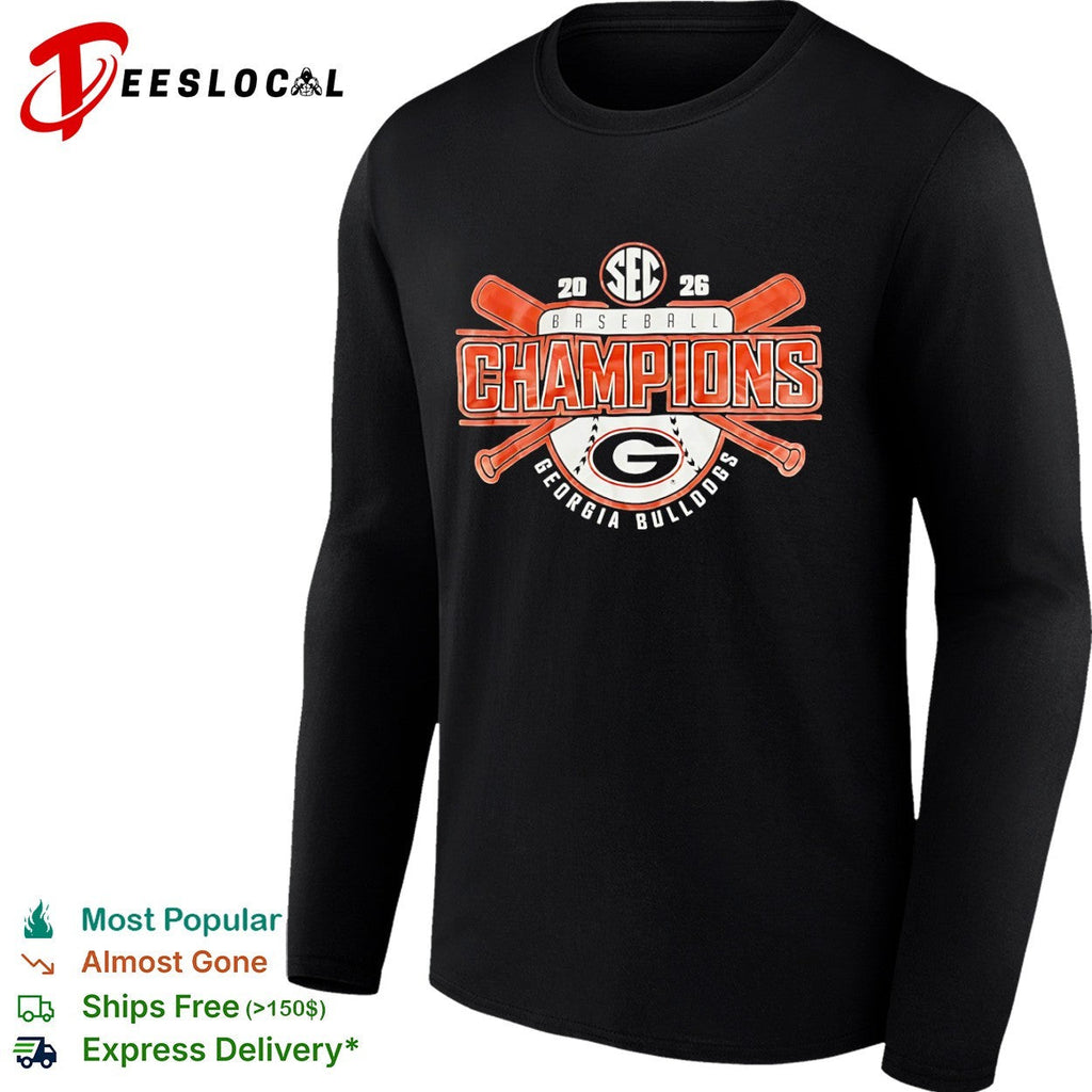 2026 SEC Baseball Champions Georgia Bulldogs shirt Unisex