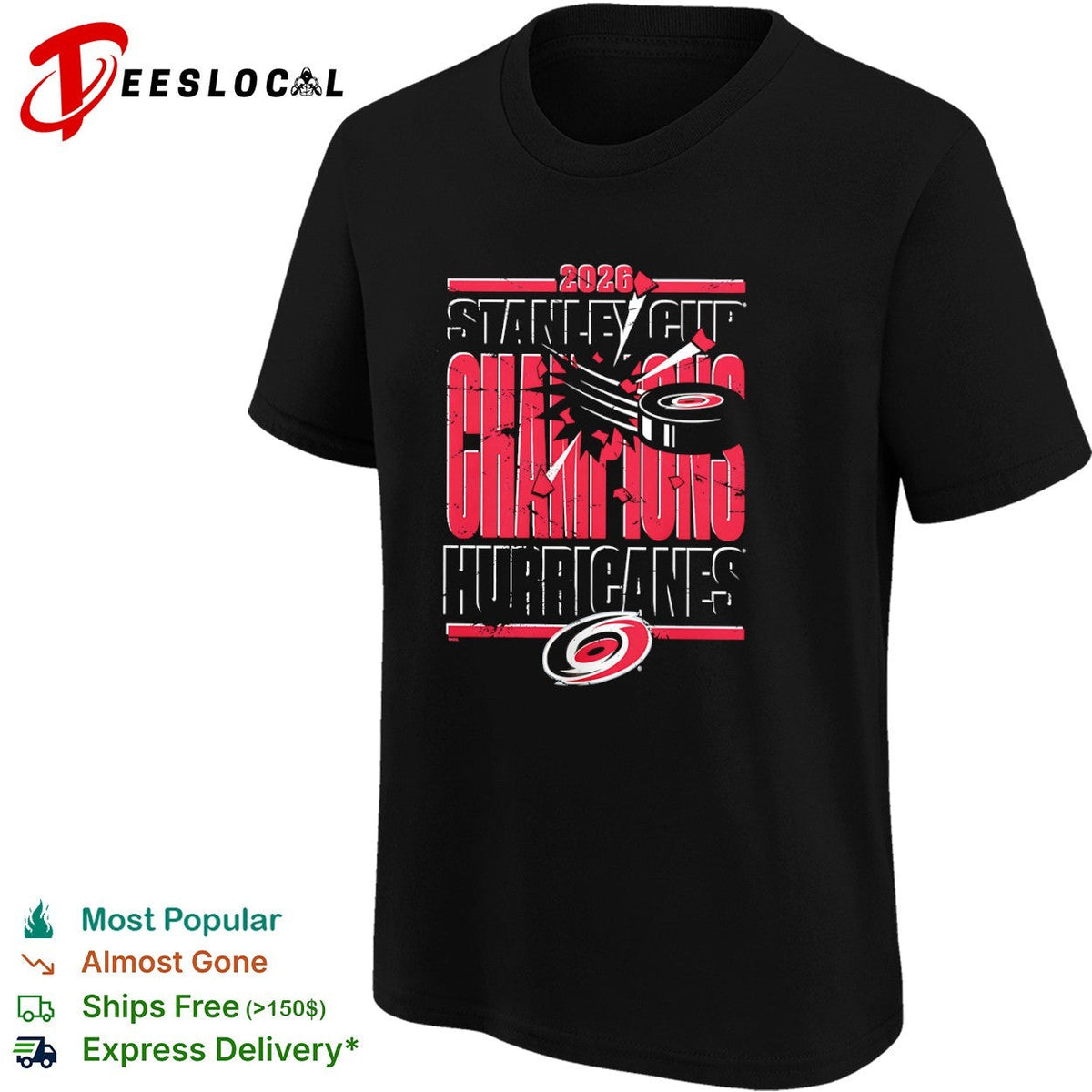 2026 Stanley Cup Champions Carolina Hurricanes ice hockey shirt Unisex